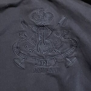 Ralph Lauren Sport Embroidered Jacket Women's Small Navy Full Zip Long Sleeve